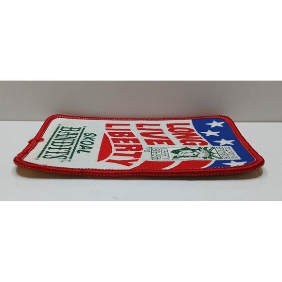 Skoal Bandits Smokeless Tobacco Long Live Liberty Red White Blue Woven Patch - Picture 3 of 3